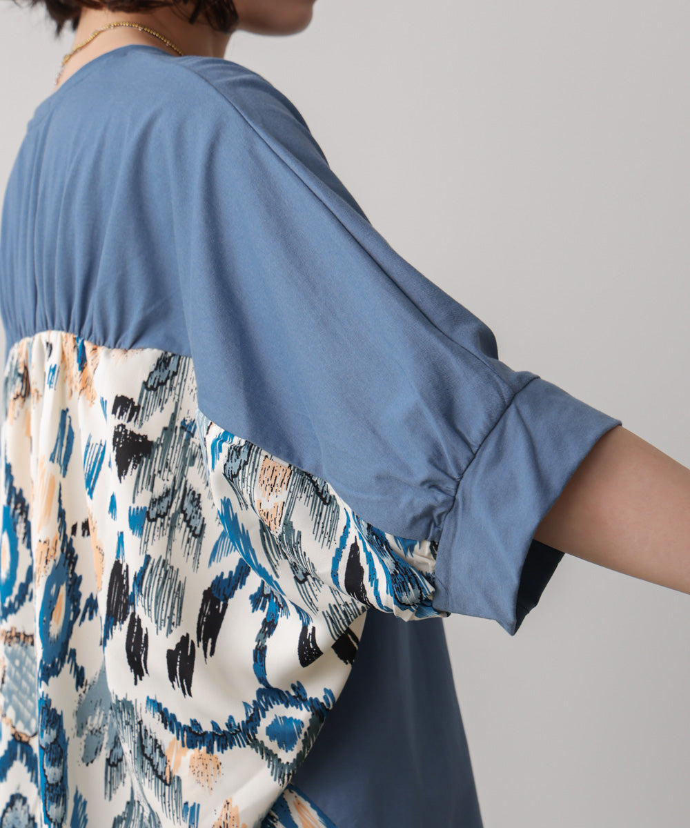 プリントドッキングプルオーバー