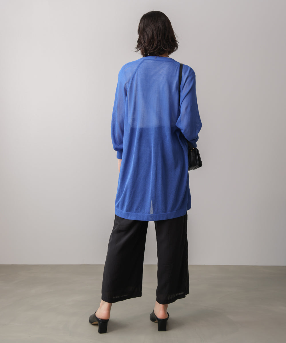 ZIPロングカーディガン