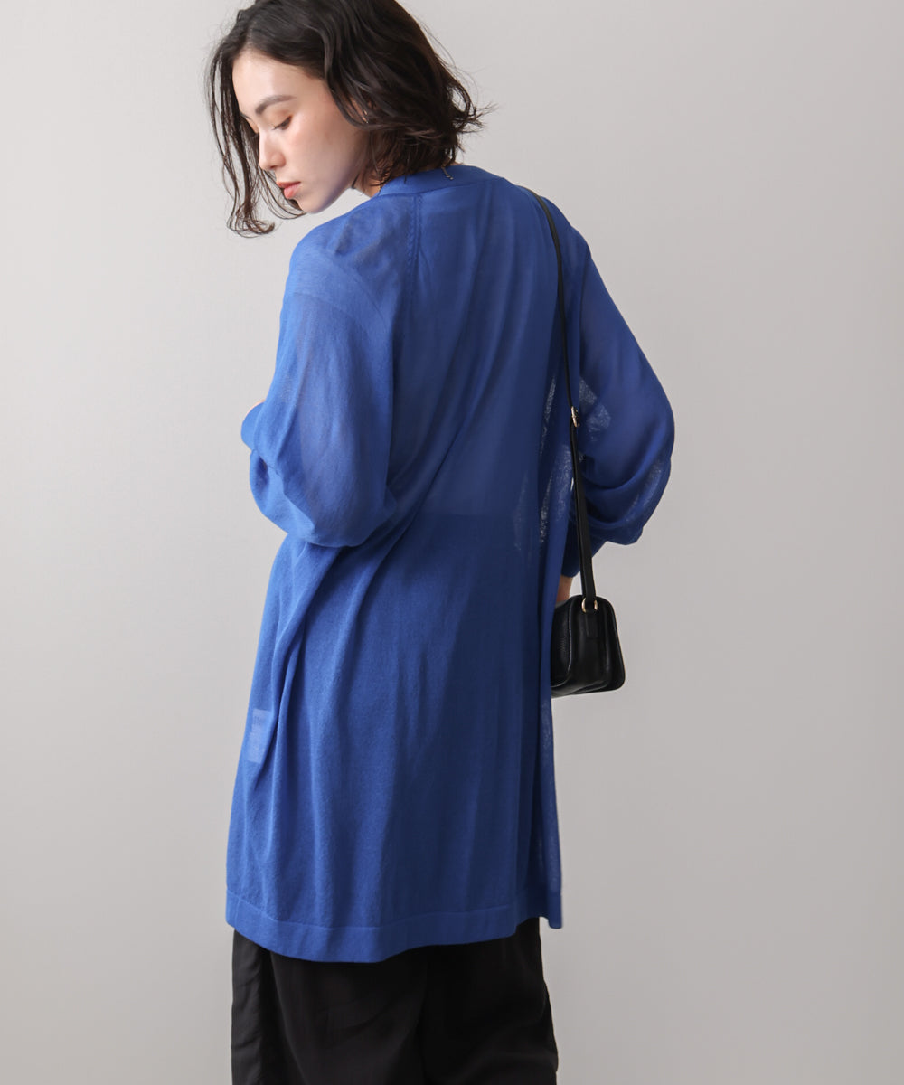 ZIPロングカーディガン