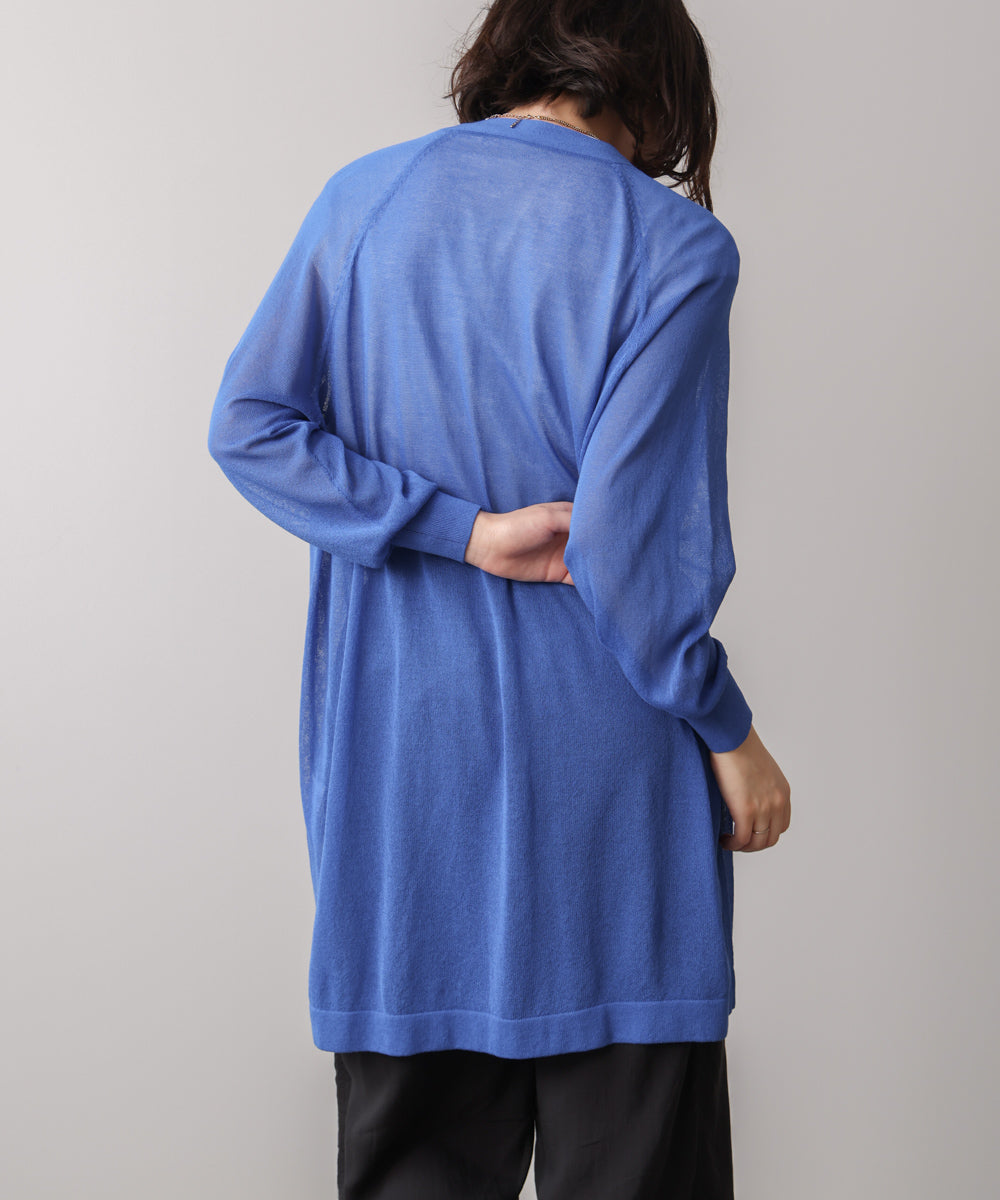 ZIPロングカーディガン