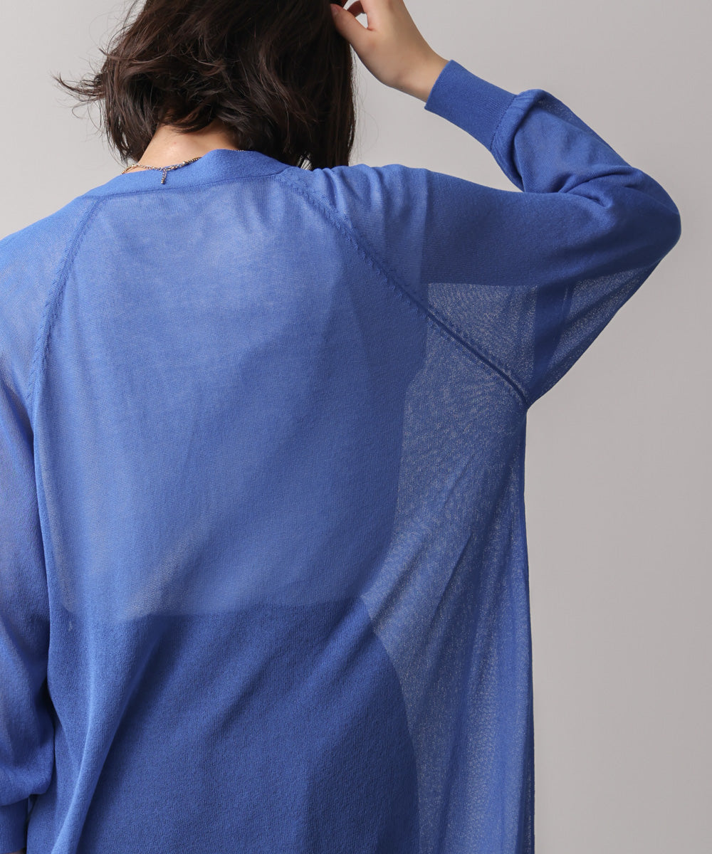 ZIPロングカーディガン