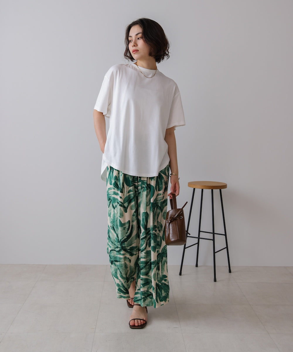 異素材バックフリルプルオーバー