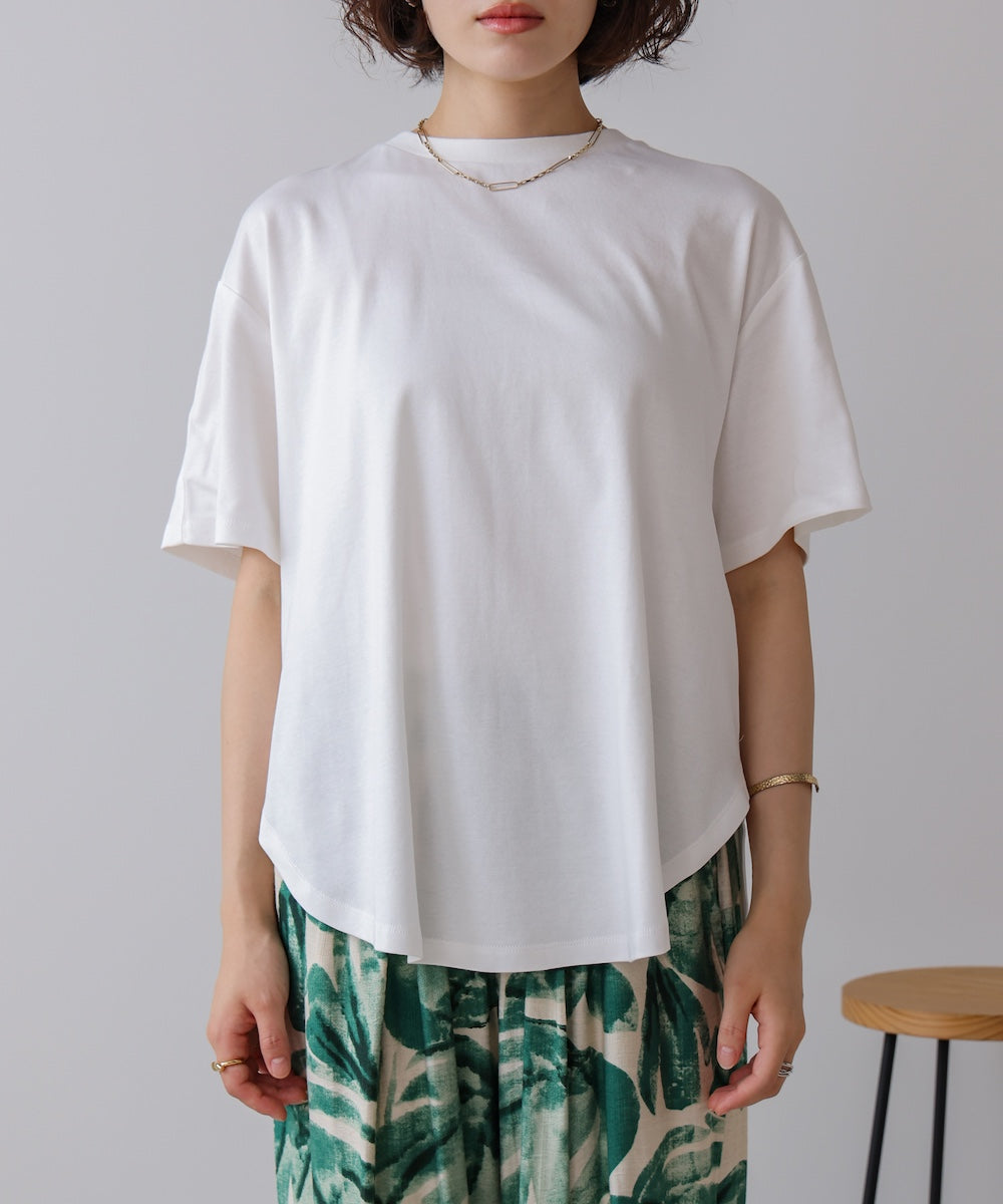 異素材バックフリルプルオーバー