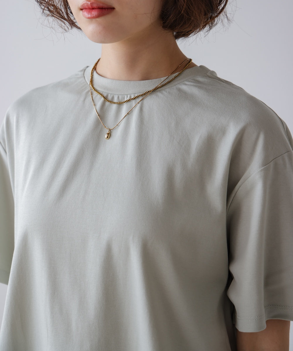 異素材バックフリルプルオーバー