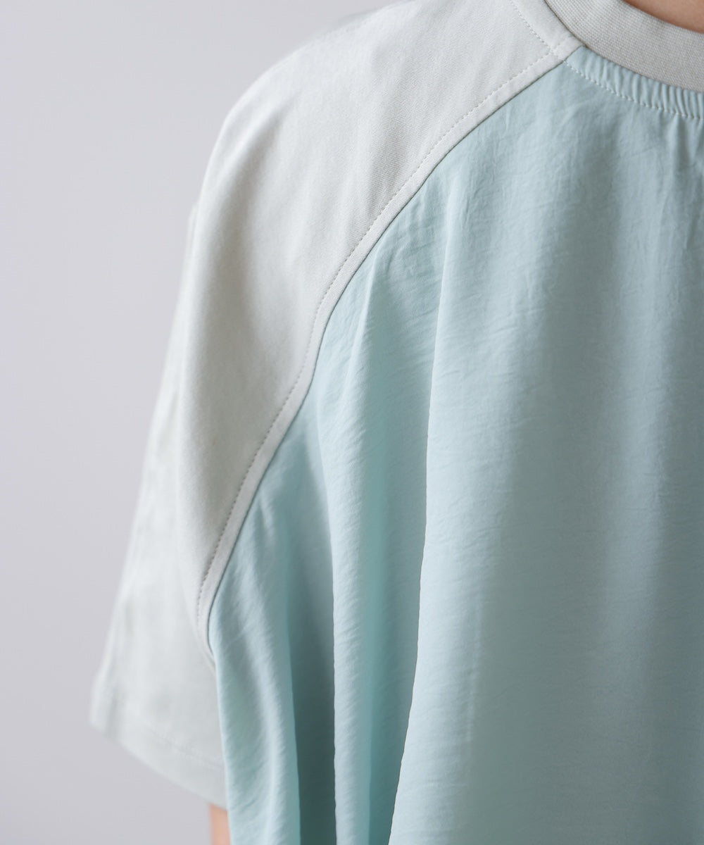 異素材バックフリルプルオーバー