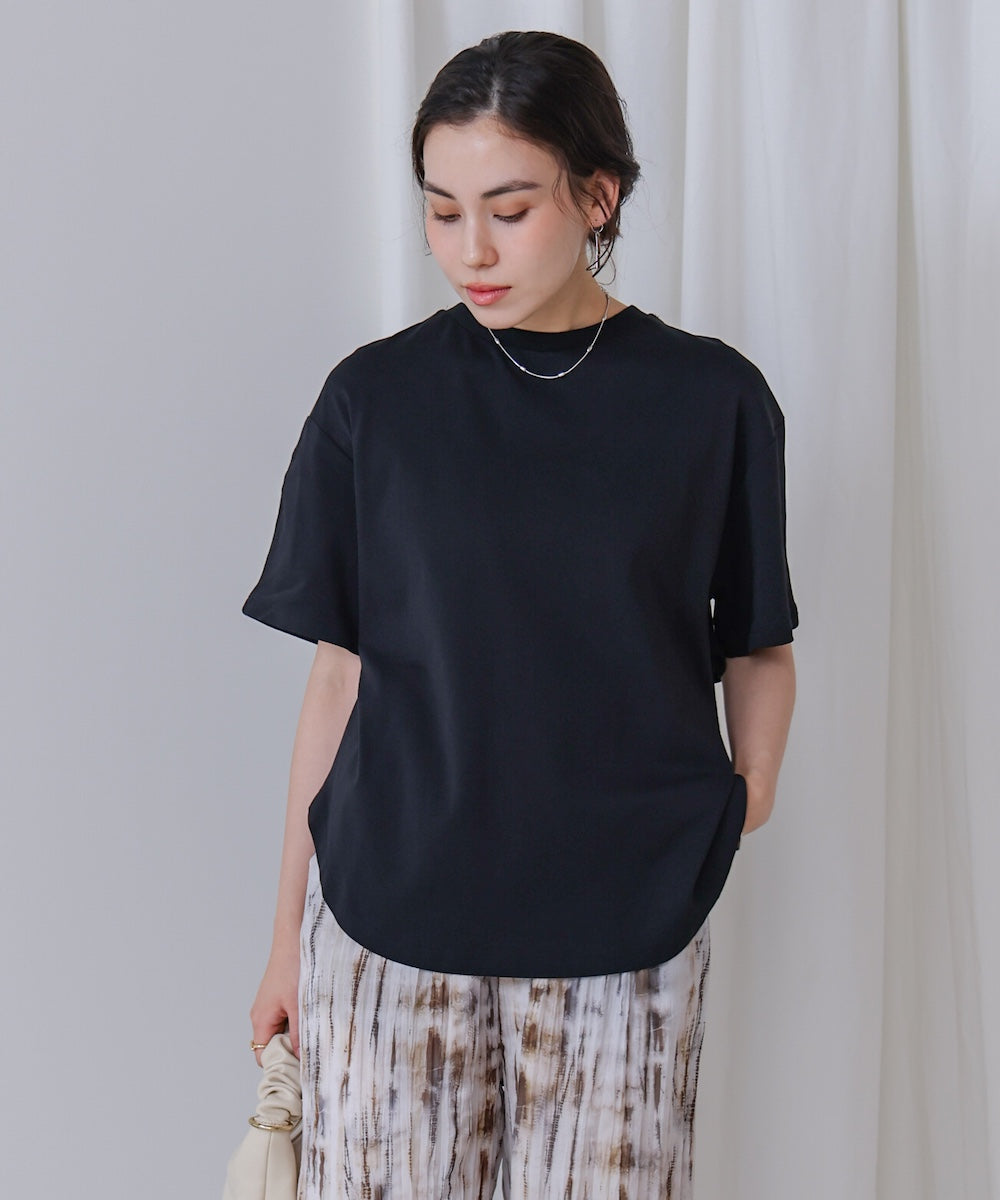 異素材バックフリルプルオーバー