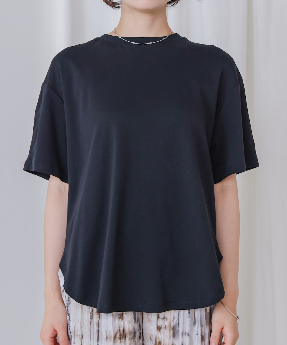 異素材バックフリルプルオーバー