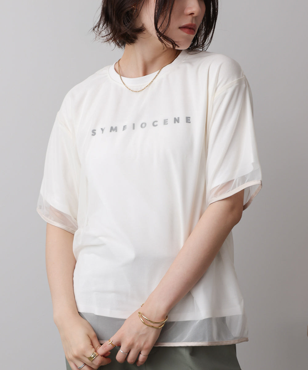 チュールレイヤードプルオーバー