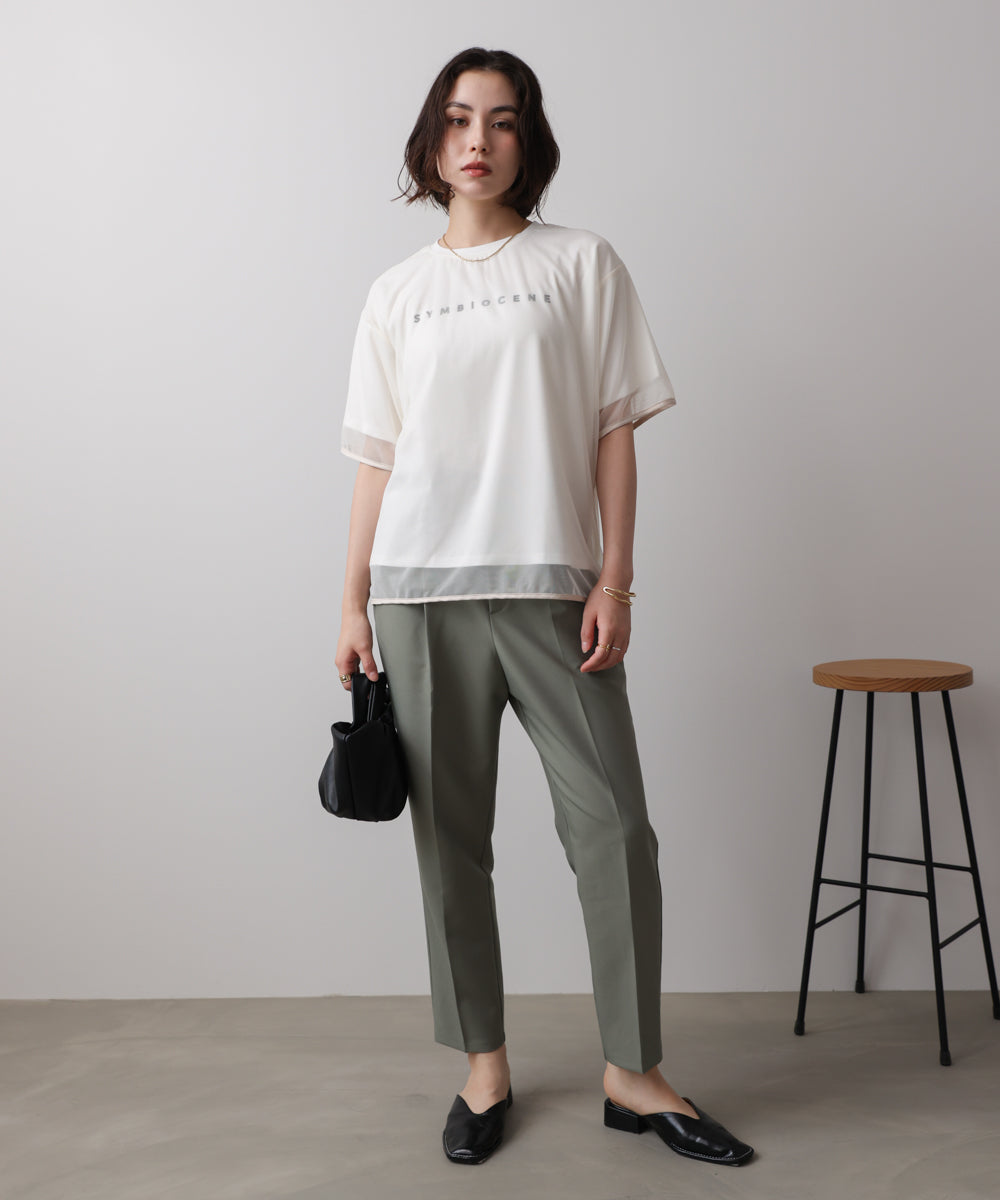 チュールレイヤードプルオーバー