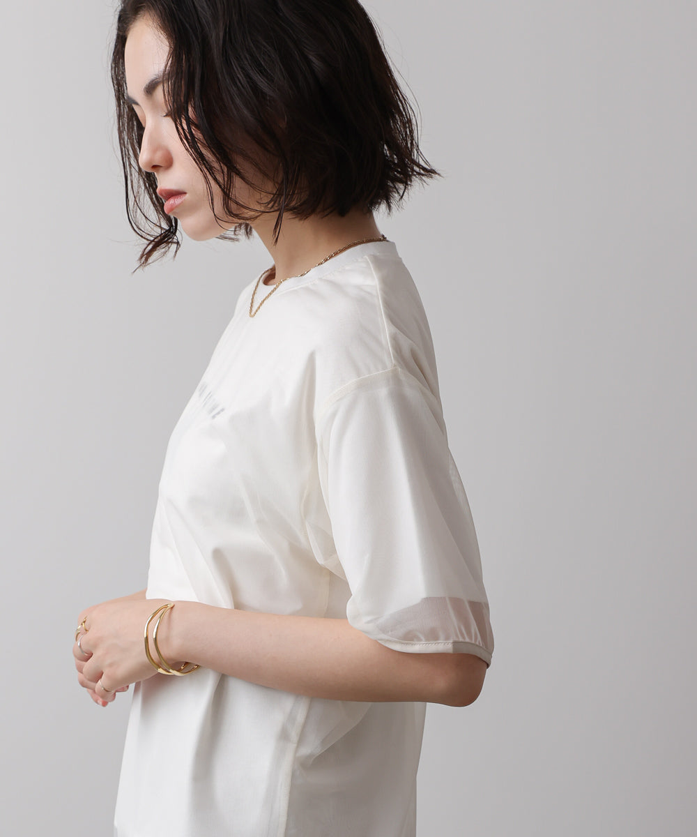 チュールレイヤードプルオーバー