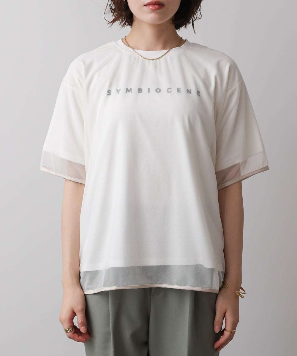 チュールレイヤードプルオーバー