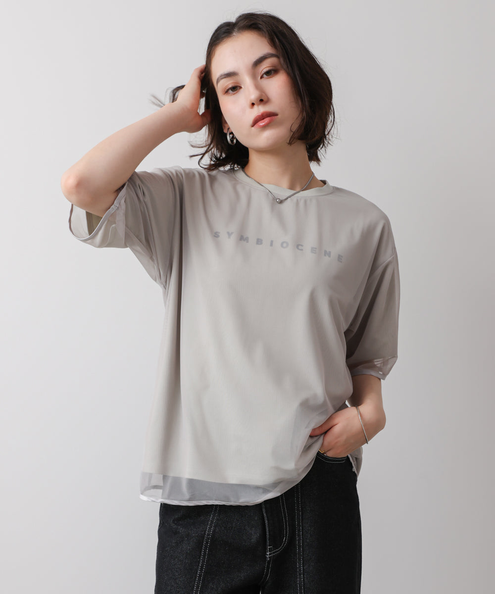 チュールレイヤードプルオーバー