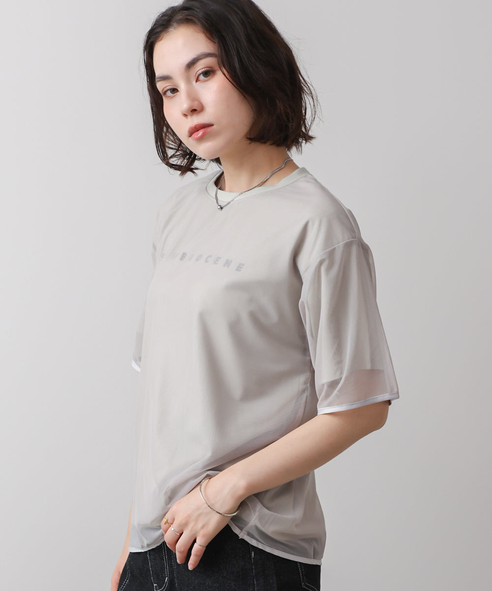 チュールレイヤードプルオーバー