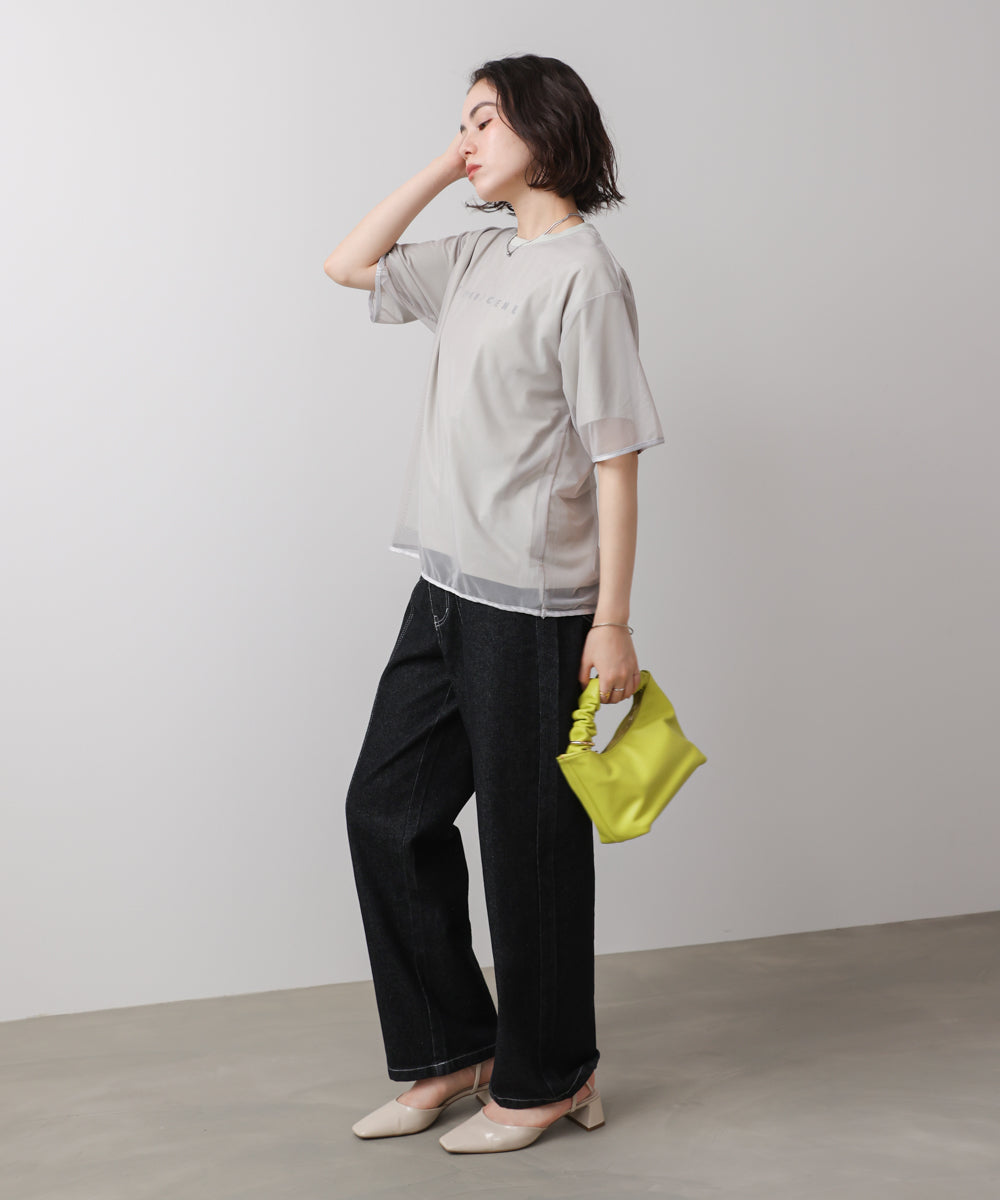 チュールレイヤードプルオーバー