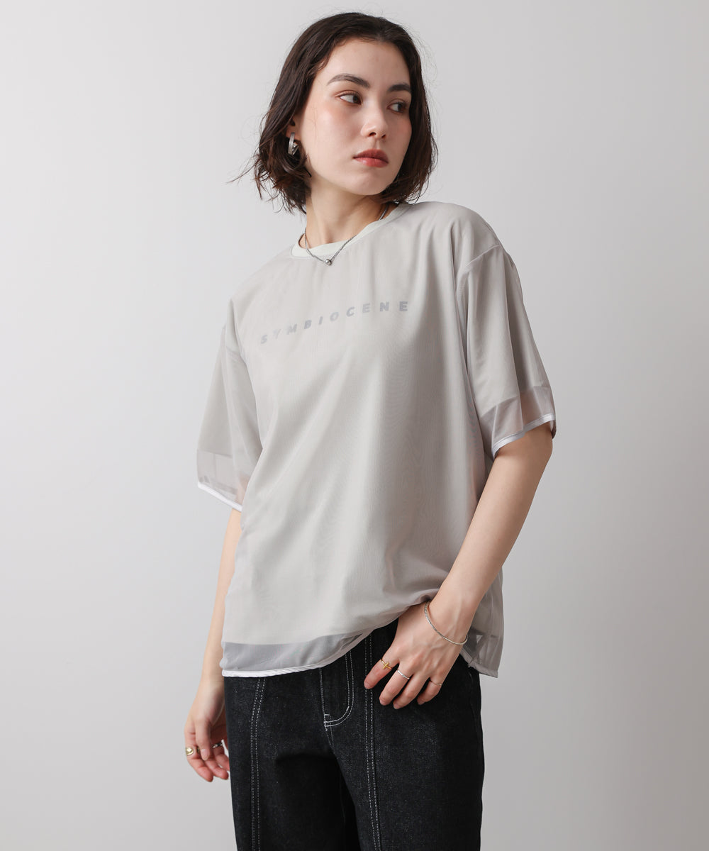 チュールレイヤードプルオーバー