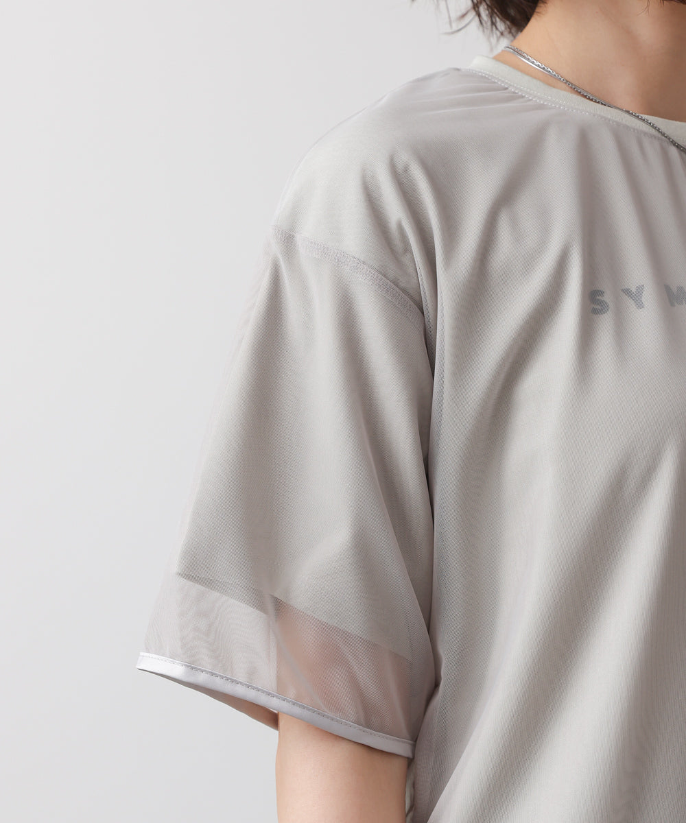 チュールレイヤードプルオーバー