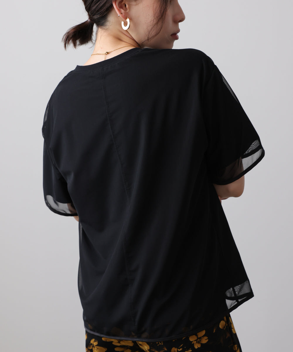 チュールレイヤードプルオーバー