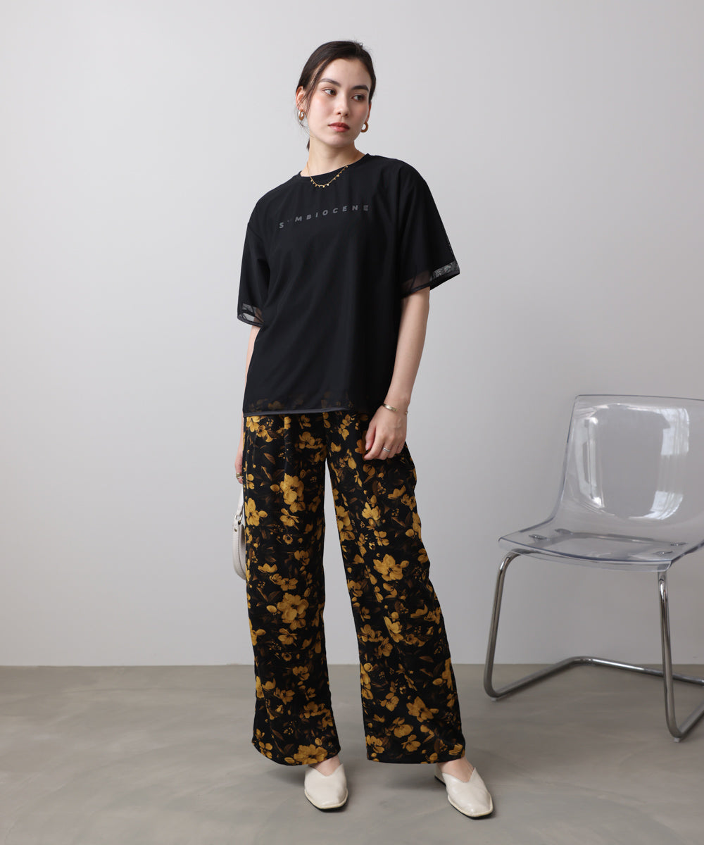 チュールレイヤードプルオーバー