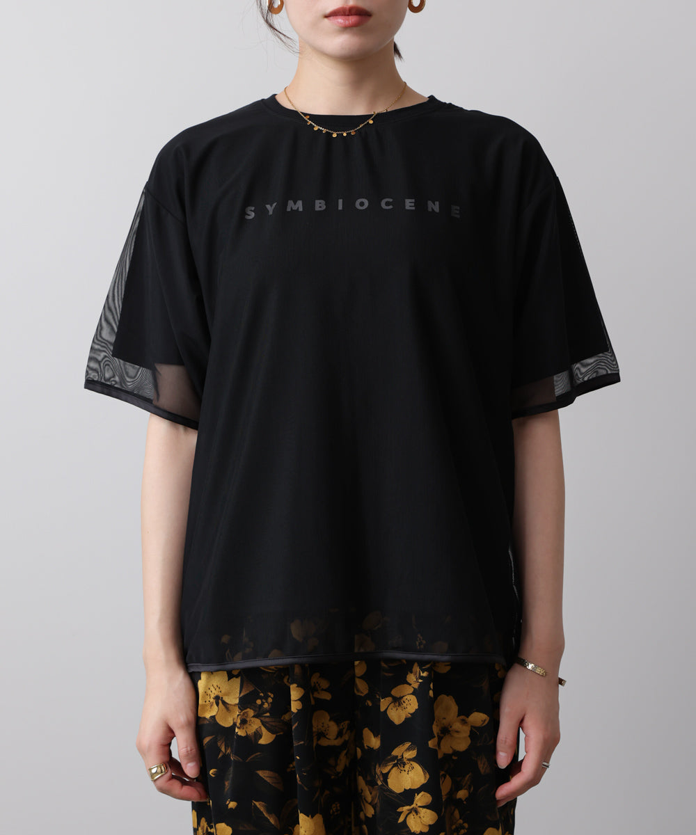 チュールレイヤードプルオーバー