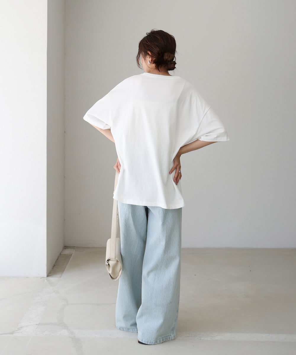 フォトプリントカラーロゴTシャツ
