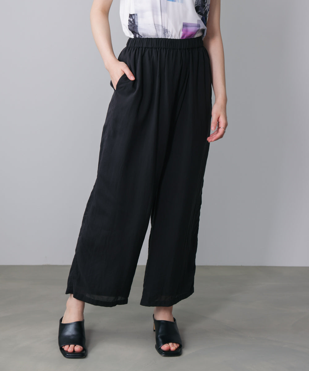 シルク調カシュクールパンツ