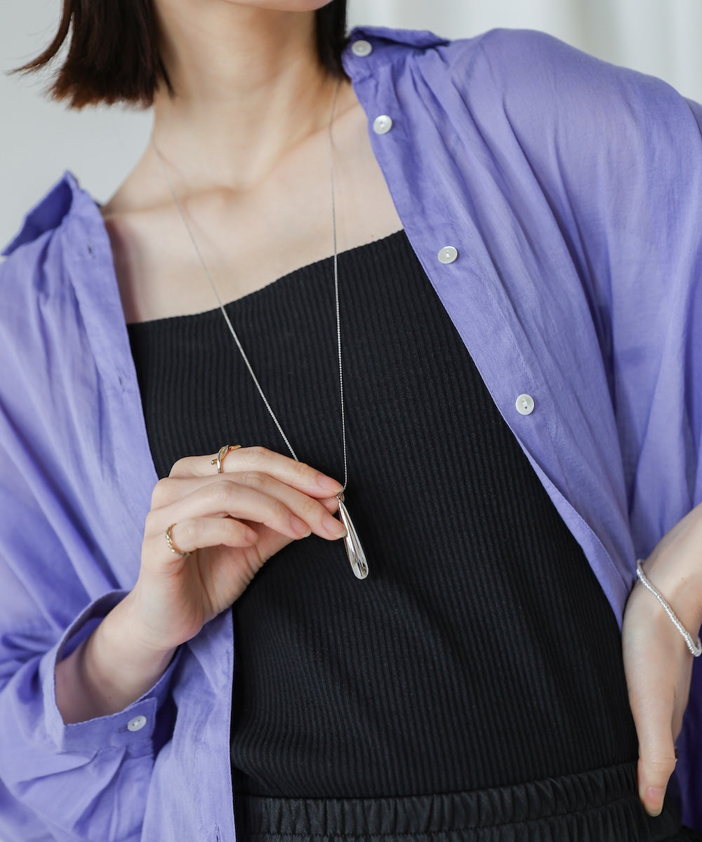 メタルドロップネックレス