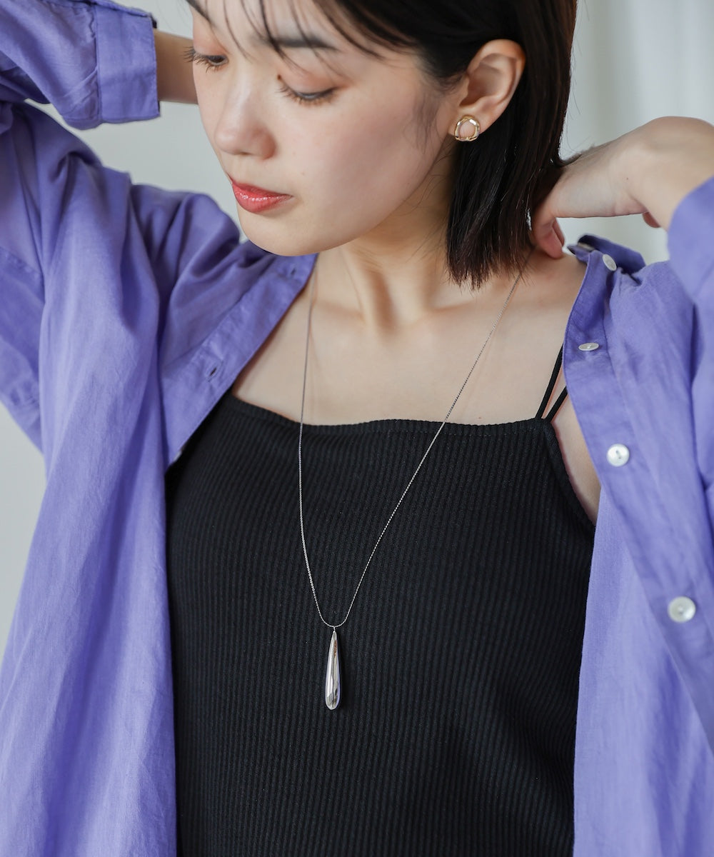 メタルドロップネックレス