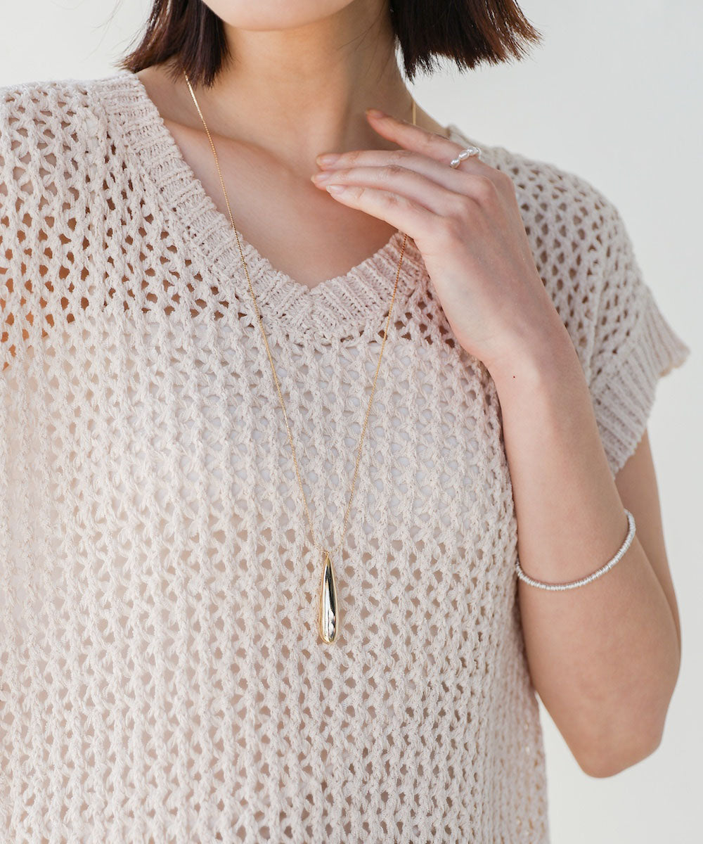 メタルドロップネックレス