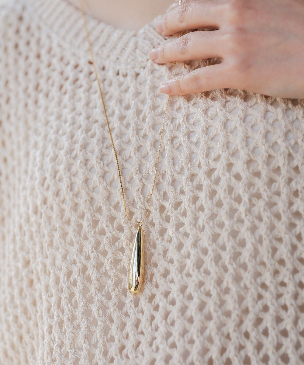 メタルドロップネックレス