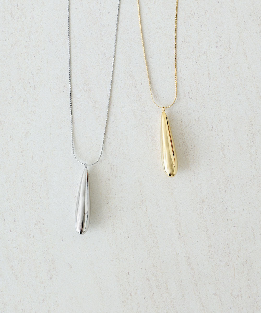 メタルドロップネックレス