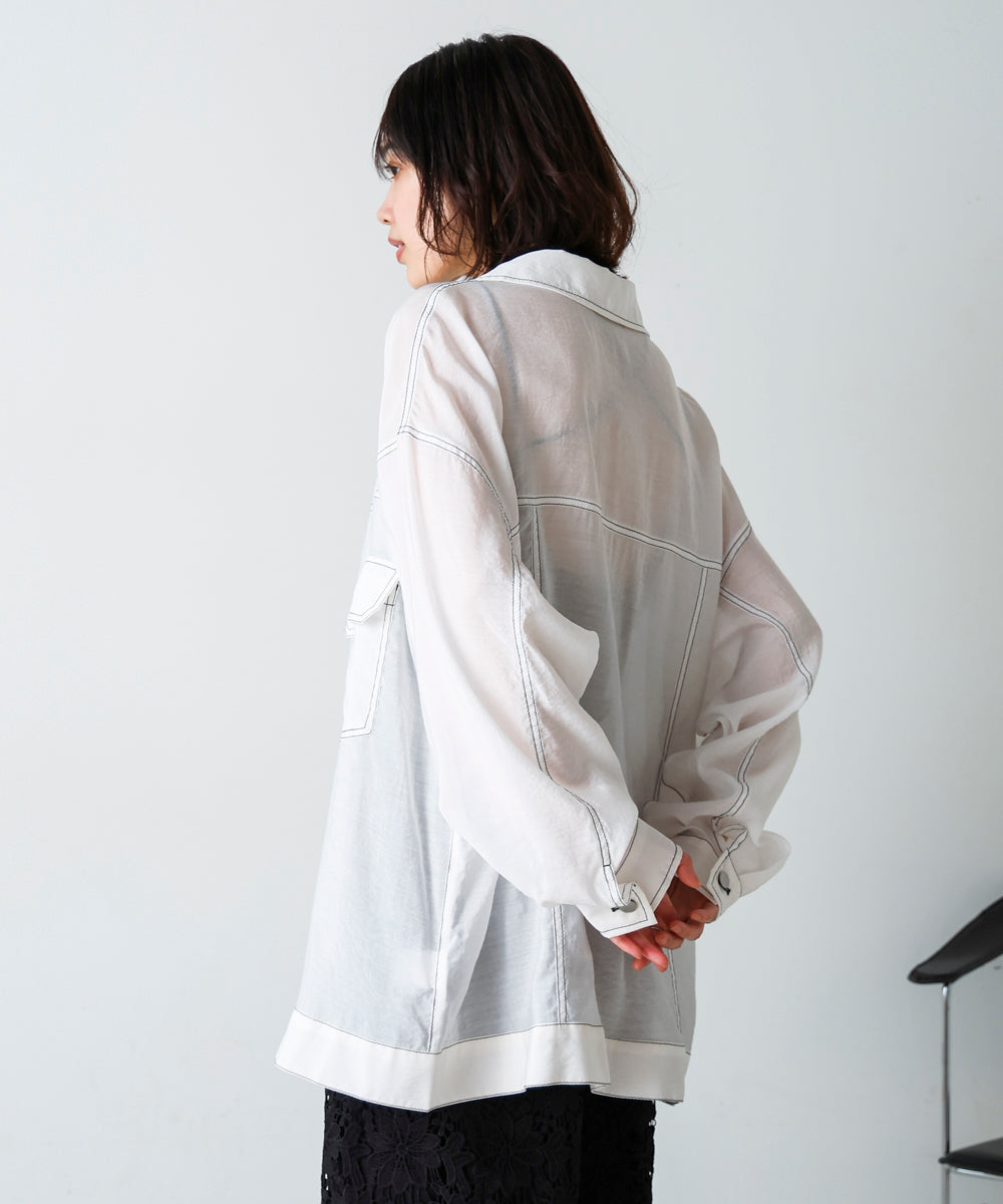 シアーシャツジャケット