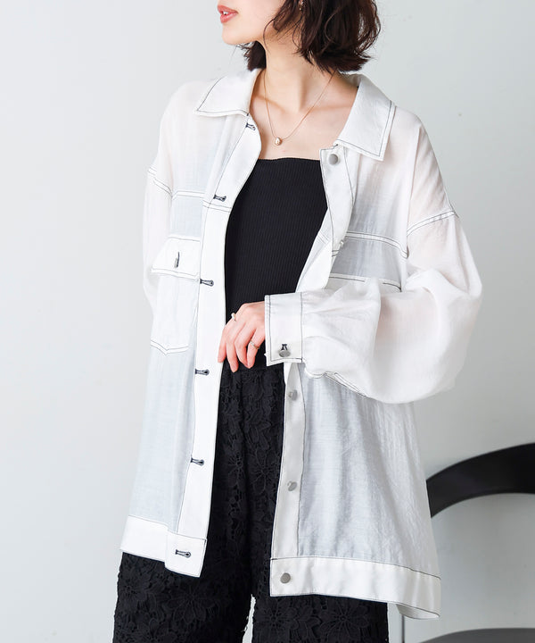 シアーシャツジャケット