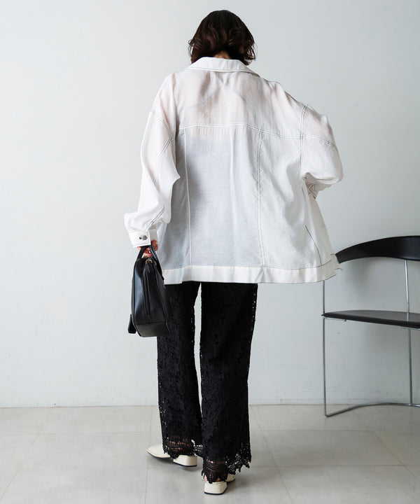 シアーシャツジャケット
