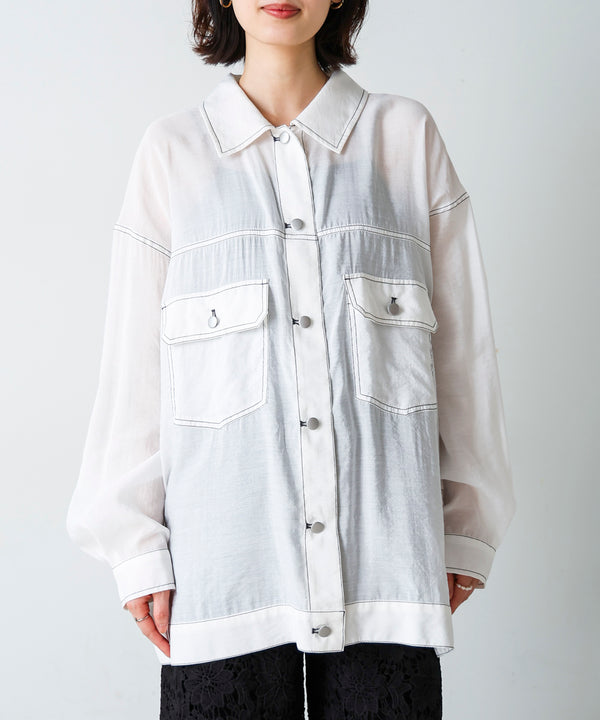 シアーシャツジャケット