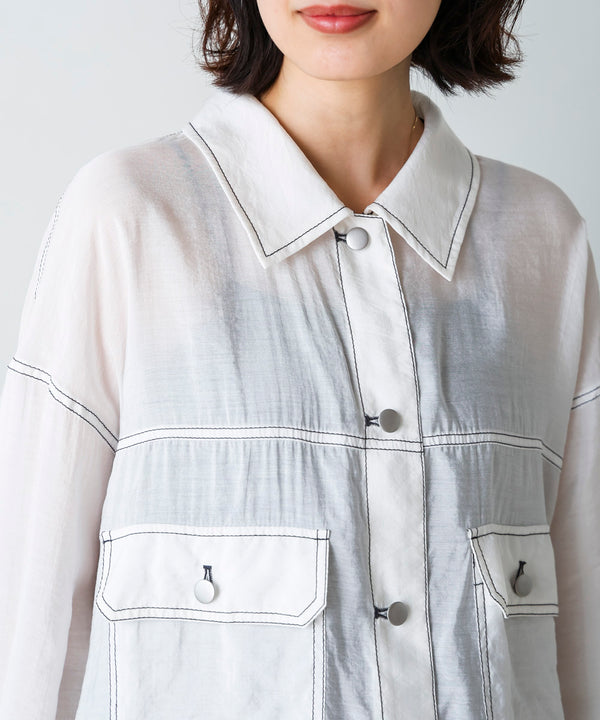 シアーシャツジャケット