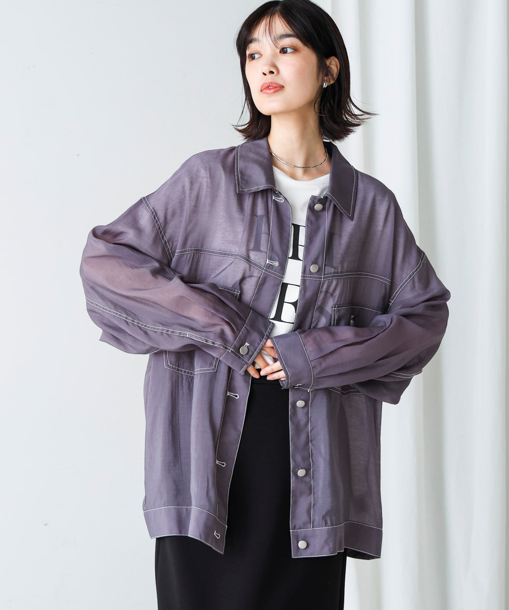 シアーシャツジャケット