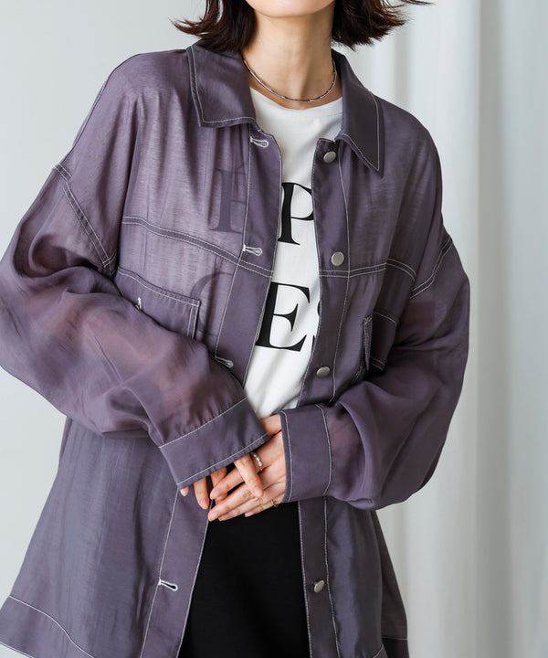 シアーシャツジャケット