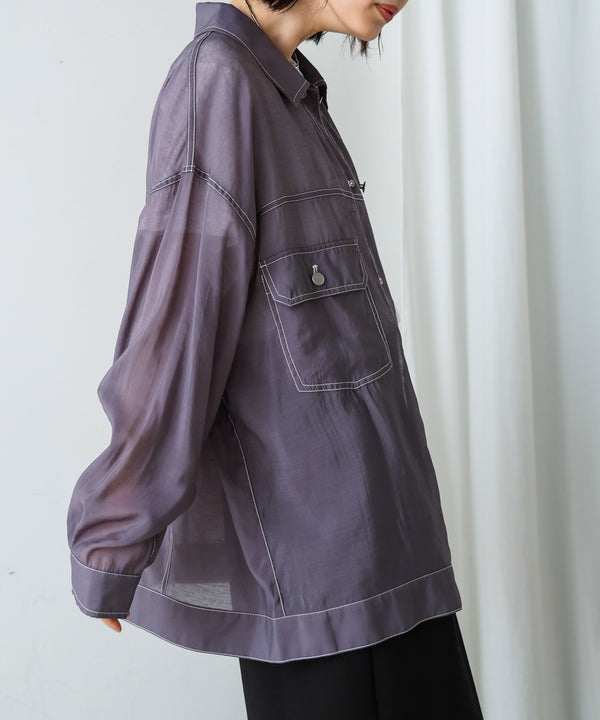 シアーシャツジャケット