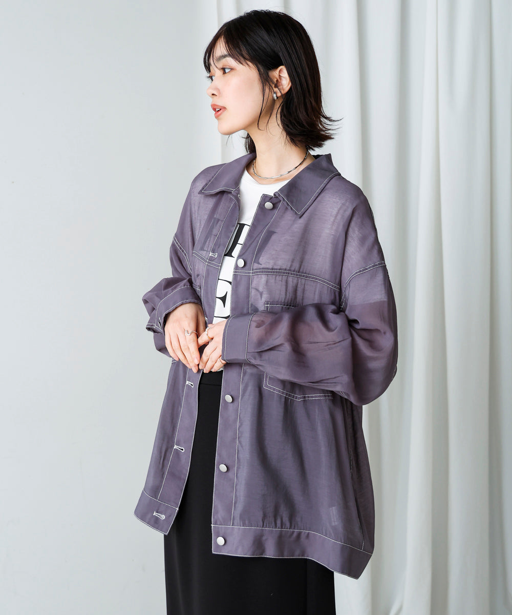 シアーシャツジャケット