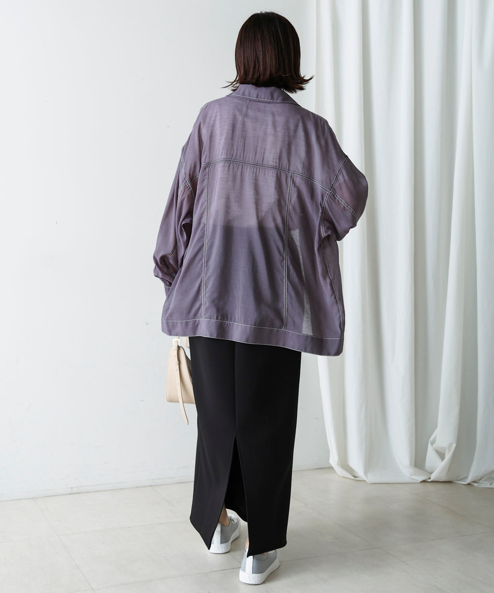 シアーシャツジャケット