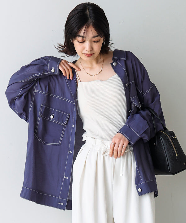 シアーシャツジャケット
