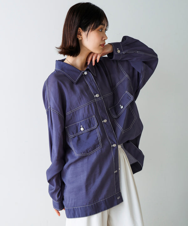 シアーシャツジャケット
