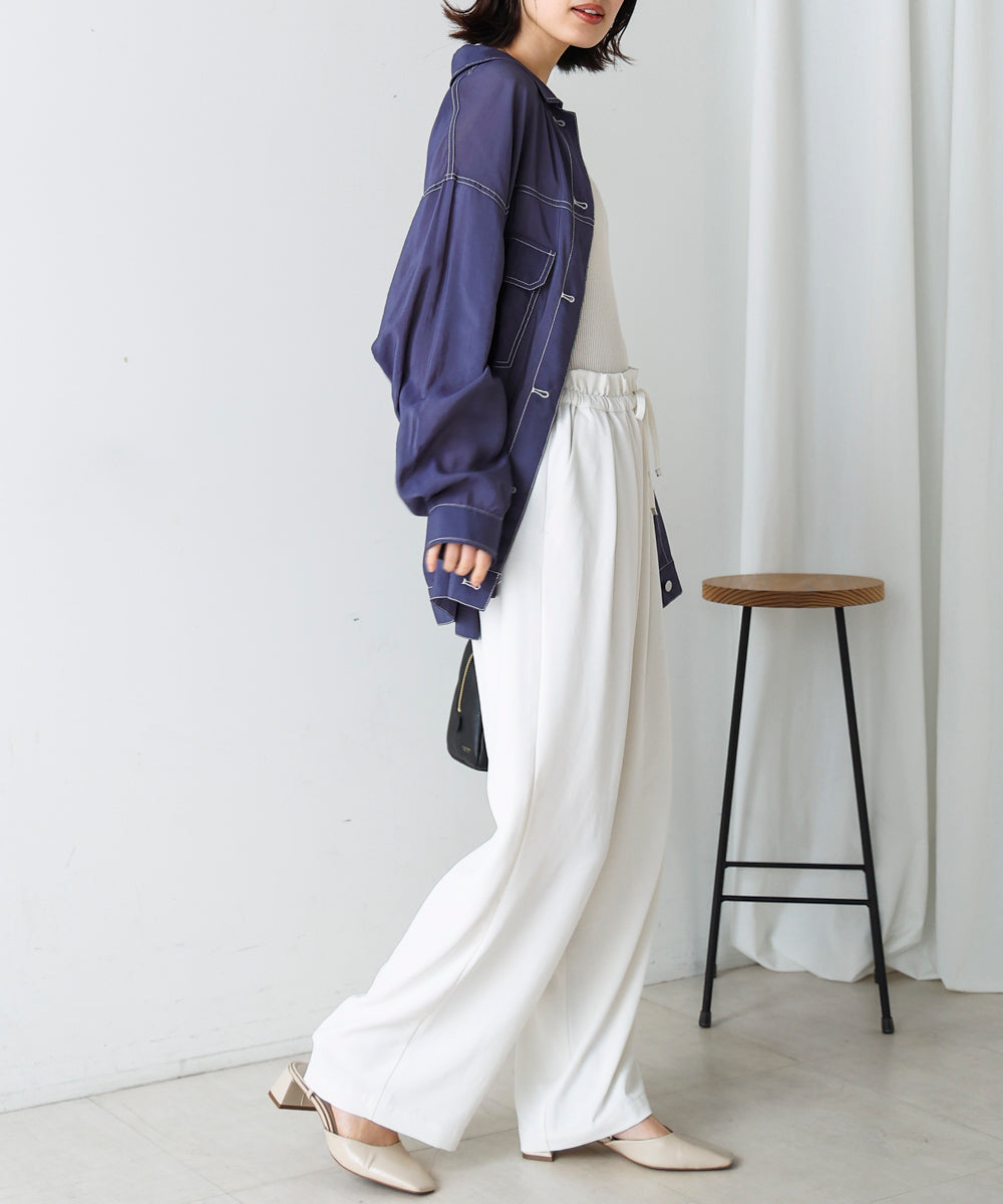 シアーシャツジャケット