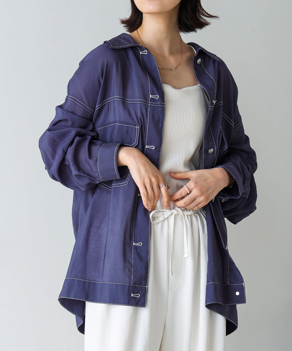 シアーシャツジャケット