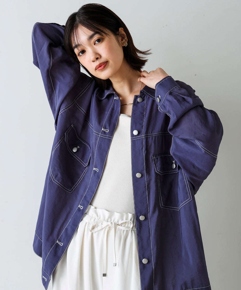 シアーシャツジャケット