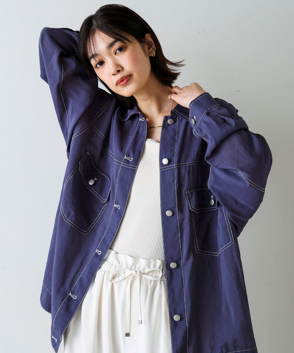 シアーシャツジャケット