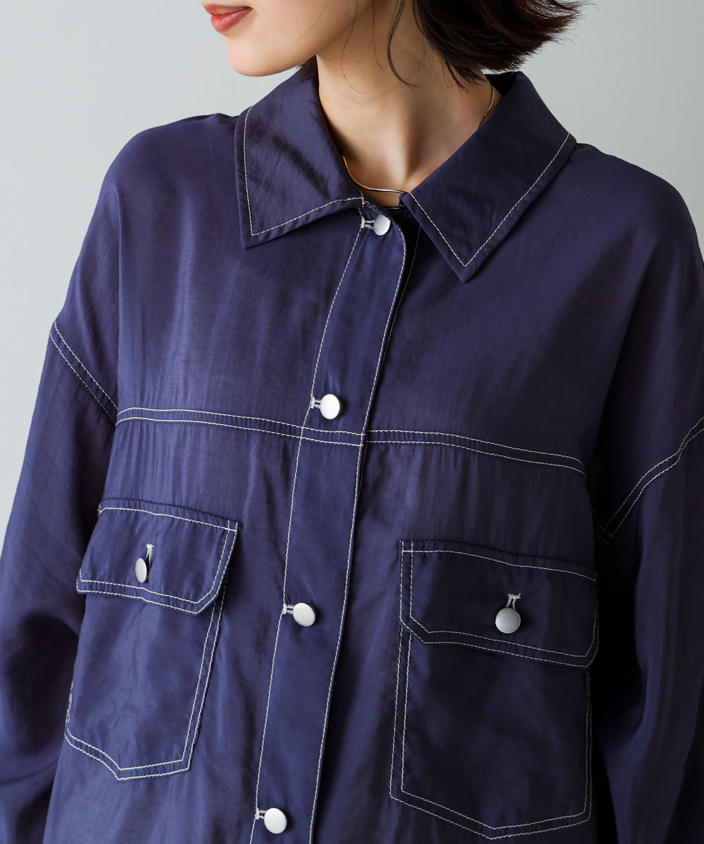 シアーシャツジャケット