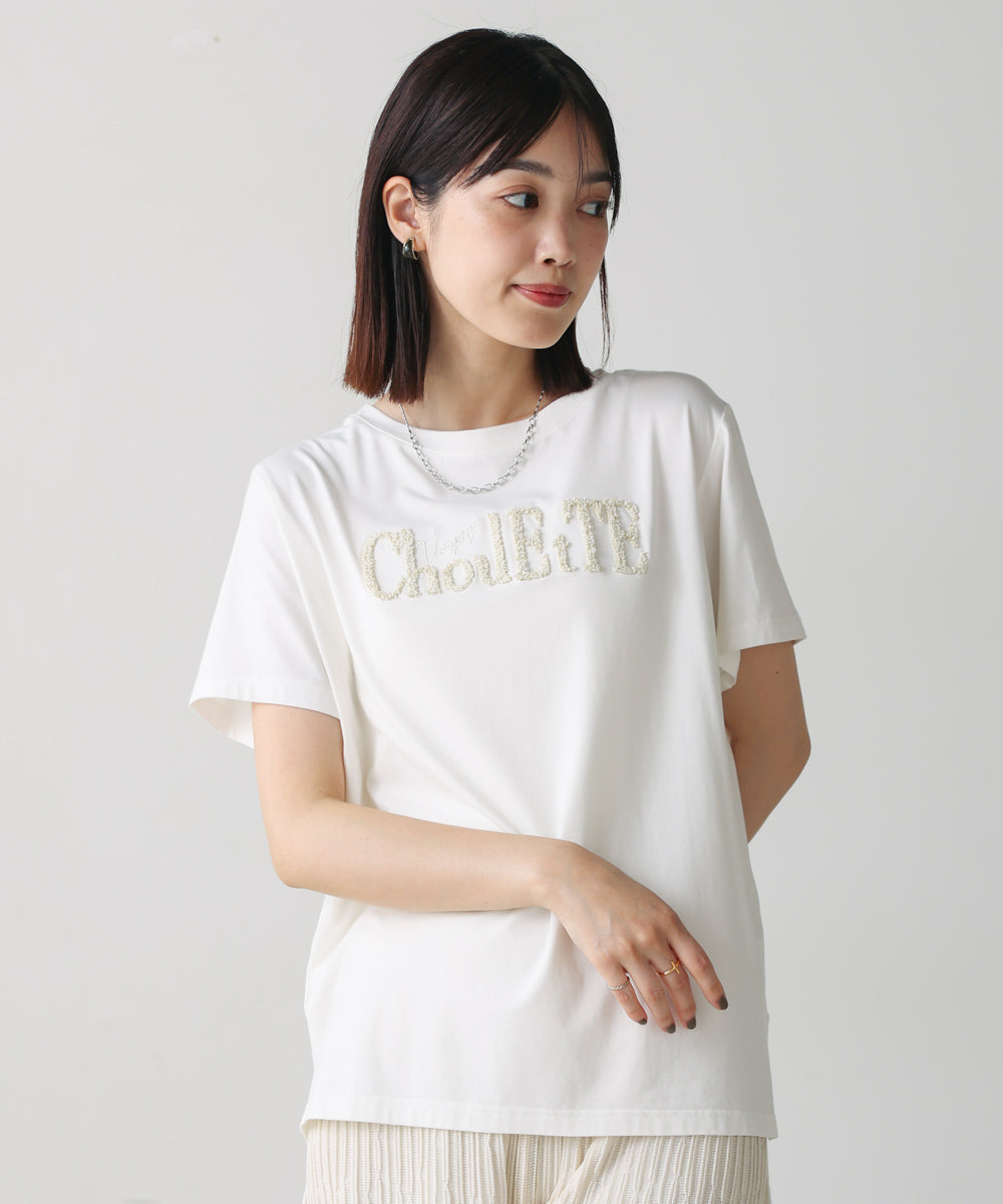 【WEB限定】ラメさがら刺繍Tシャツ