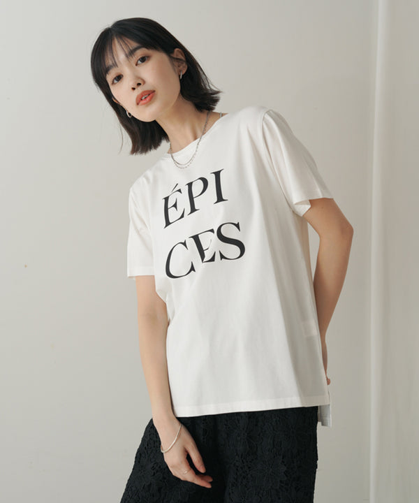 カラーロゴプリントTシャツ