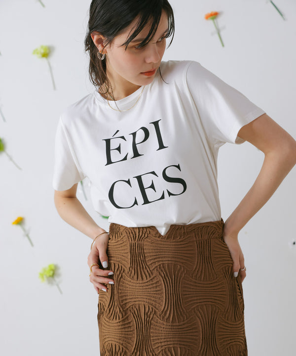 カラーロゴプリントTシャツ